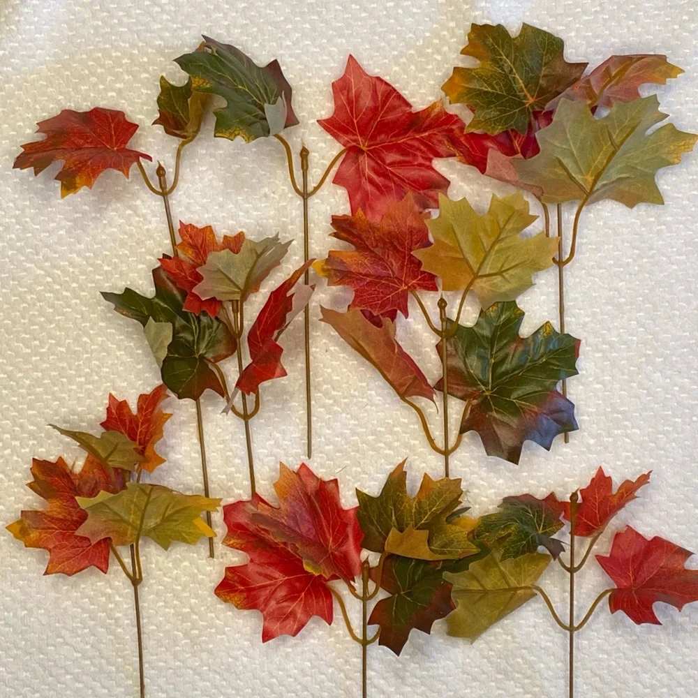 Lot of Autumn Faux Flora pieces